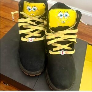 Timberland Kids Boots Black and Yellow
